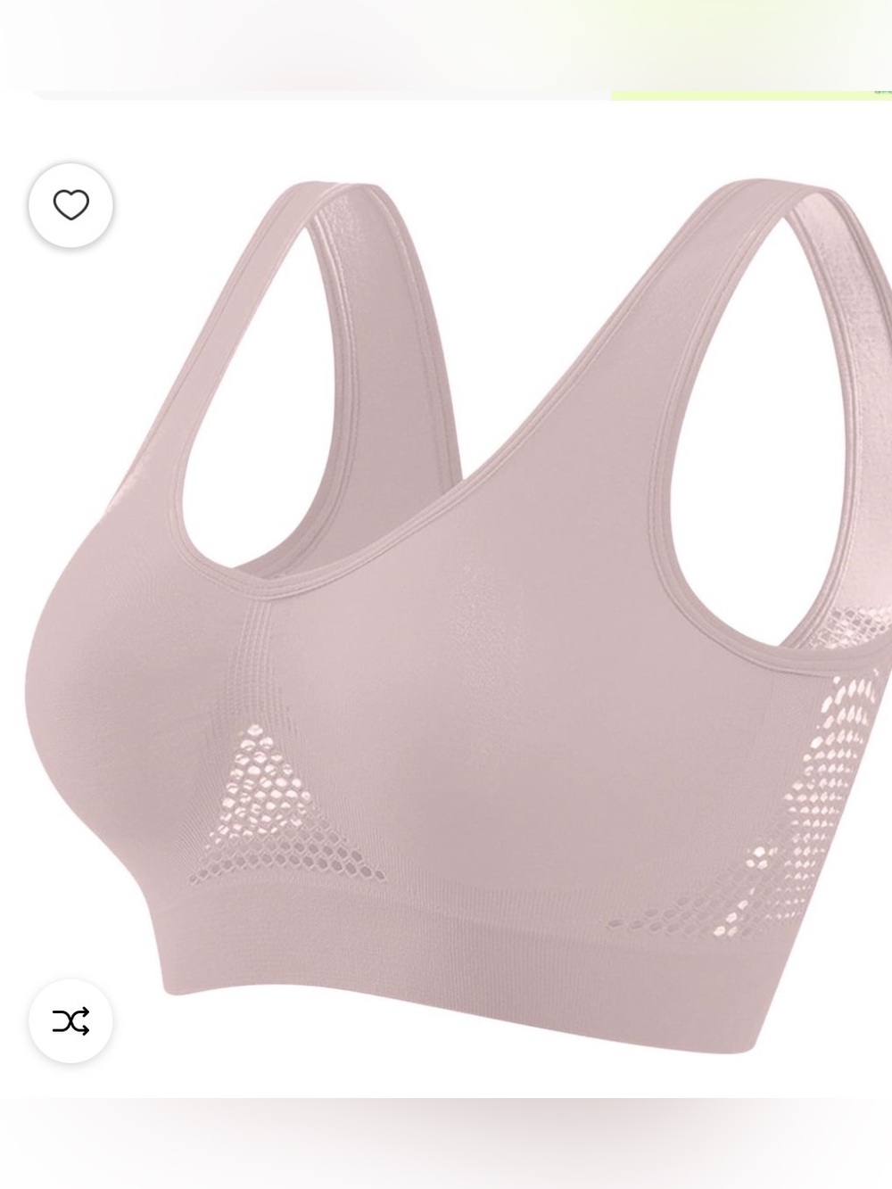 Seamless Light Pink Comfort Wireless Bra